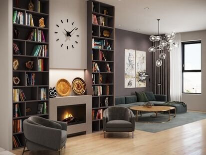 Фото № 5: Дизайн-проект пятикомнатной квартиры 281.69  м² стиль Модернизм для ЖК Русский Авангард