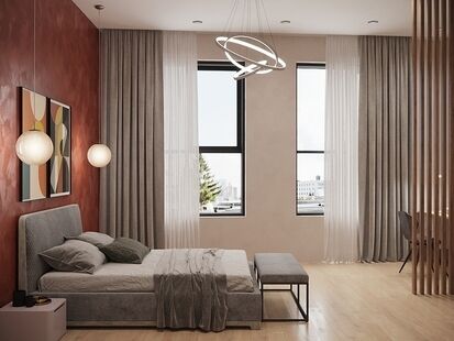 Фото № 3: Дизайн-проект пятикомнатной квартиры 281.69  м² стиль Модернизм для ЖК Русский Авангард