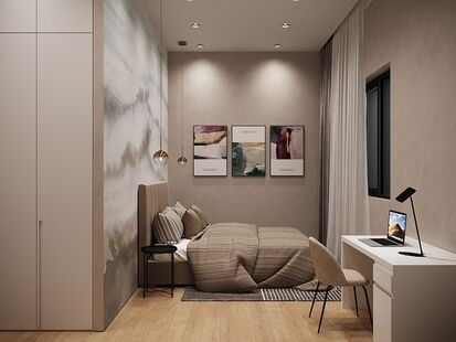 Фото № 2: Дизайн-проект пятикомнатной квартиры 281.69  м² стиль Модернизм для ЖК Русский Авангард