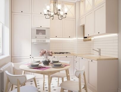 Фото № 6: Дизайн-проект двухкомнатной квартиры 55.9  м² Скандинавский стиль для ЖК Московский