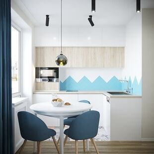 Фото № 5: Дизайн-проект двухкомнатной квартиры 62.6  м² Скандинавский стиль для ЖК Мир Митино