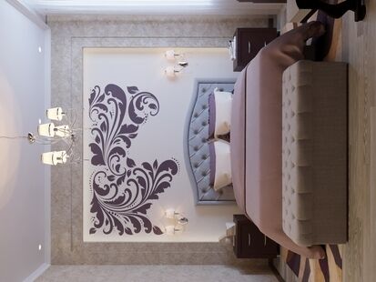 Фото № 4: Дизайн-проект двухкомнатной квартиры 61.7  м² Стиль Модернизм для ЖК Бориса Глебского