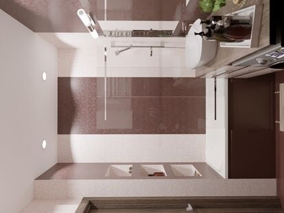 Фото № 1: Дизайн-проект двухкомнатной квартиры 61.7  м² Стиль Модернизм для ЖК Бориса Глебского