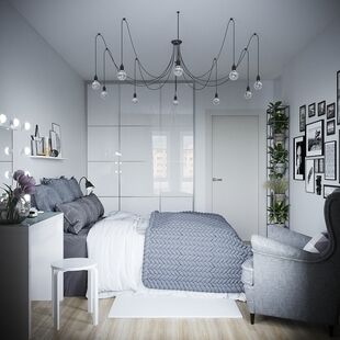 Фото № 5: Дизайн-проект двухкомнатной квартиры 61.72  м² Стиль Модернизм для ЖК Саларьево Парк