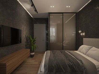 Фото № 3: Дизайн-проект двухкомнатной квартиры 54.0  м² Стиль Минимализм для ЖК Силвер