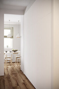 Фото № 3: Дизайн-проект однокомнатной квартиры 42.45  м² Стиль Фьюжн для ЖК Московский