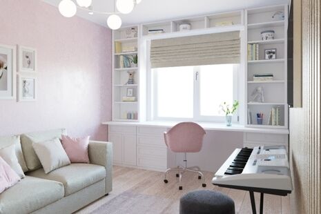 Фото № 3: Дизайн-проект трехкомнатной квартиры 77.11  м² стиль Модернизм для ЖК Московский