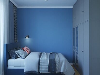 Фото № 5: Дизайн-проект трехкомнатной квартиры 63.73  м² стиль Модернизм для ЖК Московский