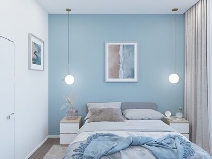 Фото № 4: Дизайн-проект трехкомнатной квартиры 63.73  м² стиль Модернизм для ЖК Московский