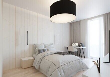 Фото № 1: Дизайн-проект трехкомнатной квартиры 67.9  м² Современный стиль для ЖК Новокрасково