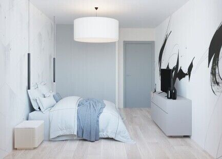 Фото № 5: Дизайн-проект трехкомнатной квартиры 67.9  м² Современный стиль для ЖК Новокрасково