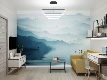 Фото № 1: Дизайн-проект квартиры-студии 18.64  м² стиль Модернизм для ЖК Московский