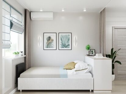 Фото № 5: Дизайн-проект квартиры-студии 18.64  м² стиль Модернизм для ЖК Московский