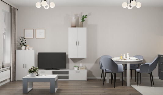 Фото № 4: Дизайн-проект кухни-гостиной 20.6  м² Современный стиль для ЖК Саларьево Парк