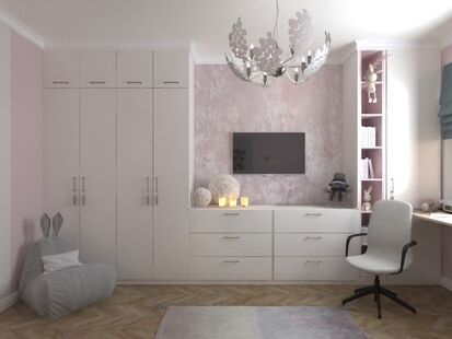 Фото № 2: Дизайн-проект двухкомнатной квартиры 60.29  м² Стиль Контемпорари для ЖК Московский