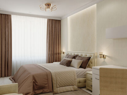 Фото № 1: Дизайн-проект трехкомнатной квартиры 91.16  м² Стиль Современная классика для ЖК Летний Сад