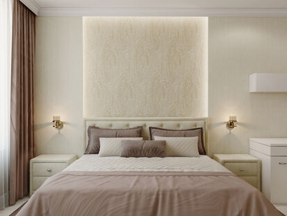 Фото № 3: Дизайн-проект трехкомнатной квартиры 91.16  м² Стиль Современная классика для ЖК Летний Сад