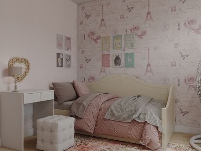 Фото № 6: Дизайн-проект трехкомнатной квартиры 91.16  м² Стиль Современная классика для ЖК Летний Сад