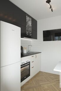 Фото № 2: Дизайн-проект однокомнатной квартиры 33.07  м² Стиль Лофт для ЖК Московский