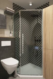 Фото № 5: Дизайн-проект однокомнатной квартиры 33.07  м² Стиль Лофт для ЖК Московский