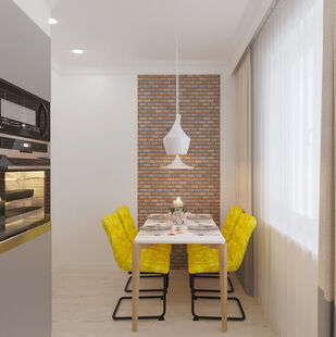 Фото № 3: Дизайн-проект двухкомнатной квартиры 62.79  м² Стиль Контемпорари для ЖК Новые Островцы