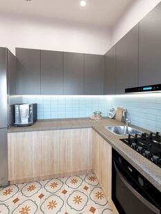 Фото № 4: Дизайн-проект однокомнатной квартиры 31.83  м² Стиль Современный для ЖК Московский