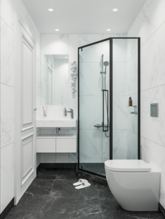 Фото № 3: Дизайн-проект двухкомнатной квартиры 61.79  м² Стиль Модернизм для ЖК Мир Митино