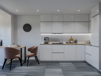 Фото № 4: Дизайн-проект двухкомнатной квартиры 61.79  м² Стиль Модернизм для ЖК Мир Митино