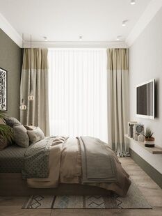 Фото № 2: Дизайн-проект двухкомнатной квартиры 56.5  м² Стиль Модернизм для ЖК Маяк