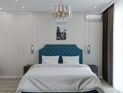 Фото № 6: Дизайн-проект четырехкомнатной квартиры 109.45  м² Стиль Американская классика для ЖК Московский