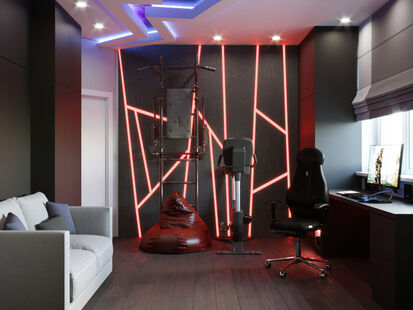 Фото № 5: Дизайн-проект трехкомнатной квартиры 102.6  м² Стиль Модернизм для ЖК Солнечный берег