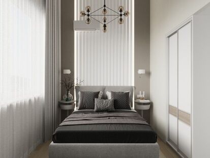 Фото № 6: Дизайн-проект трехкомнатной квартиры 72.97  м² Стиль Минимализм для ЖК Белые ночи