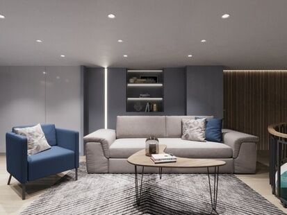 Фото № 1: Дизайн-проект трехкомнатной квартиры 72.97  м² Стиль Минимализм для ЖК Белые ночи