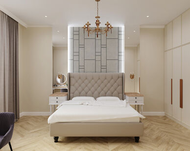 Фото № 1: Дизайн-проект четырехкомнатной квартиры 99.9  м² Стиль Контемпорари для ЖК Измайловский Парк