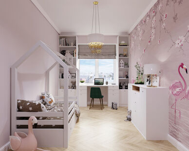 Фото № 2: Дизайн-проект четырехкомнатной квартиры 99.9  м² Стиль Контемпорари для ЖК Измайловский Парк