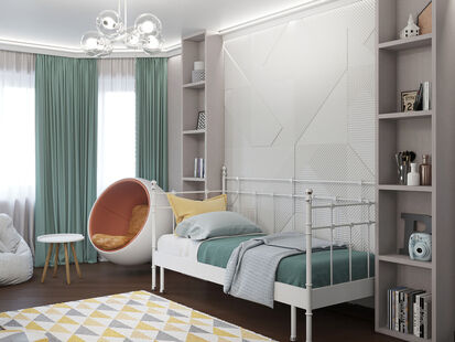 Фото № 4: Дизайн-проект детской 19.13  м² Стиль Современный для ЖК Московский