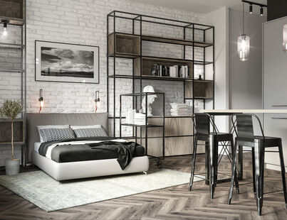 Фото № 1: Дизайн-проект квартиры-студии 29.25  м² Стиль Лофт для ЖК Green Park