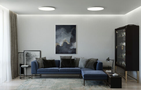 Фото № 1: Дизайн-проект трехкомнатной квартиры 91.7  м² Стиль Модернизм для ЖК Летний Сад