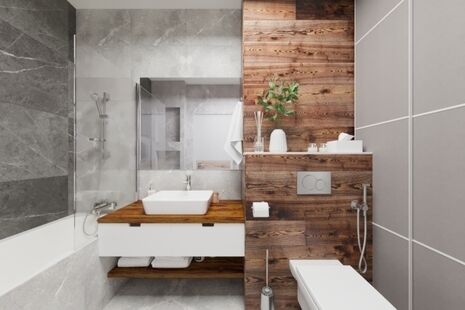 Фото № 4: Дизайн-проект трехкомнатной квартиры 91.7  м² Стиль Модернизм для ЖК Летний Сад