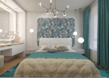 Фото № 5: Дизайн-проект трехкомнатной квартиры 88.2  м² Стиль Эклектика для ЖК Бунинские Луга