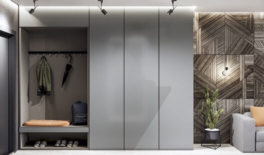 Фото № 2: Дизайн-проект квартиры-студии 27.83  м² Стиль Лофт для ЖК Сердце Одинцово