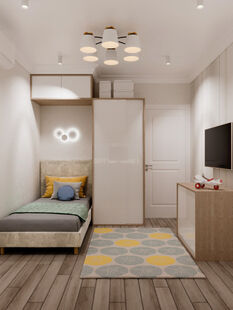 Фото № 3: Дизайн-проект двухкомнатной квартиры 54.55  м² Стиль Современная классика для ЖК Новое Домодедово