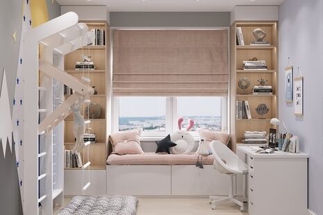 Фото № 6: Дизайн-проект трехкомнатной квартиры 84.6  м² Современный стиль для ЖК в г. Санкт-Петербург