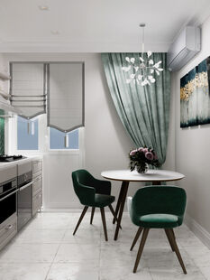 Фото № 4: Дизайн-проект двухкомнатной квартиры 54.55  м² Стиль Современная классика для ЖК Новое Домодедово