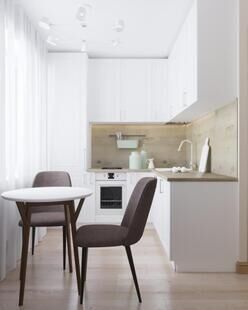 Фото № 5: Дизайн-проект трехкомнатной квартиры 47.0  м² стиль Модернизм для ЖК Московский