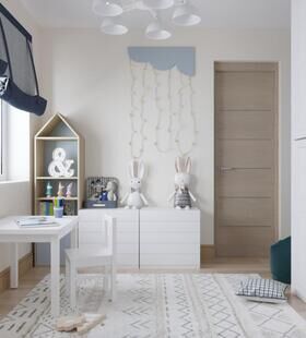 Фото № 2: Дизайн-проект трехкомнатной квартиры 47.0  м² стиль Модернизм для ЖК Московский