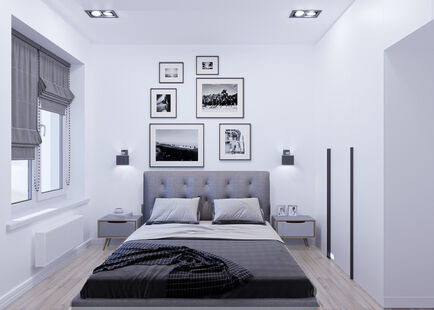 Фото № 6: Дизайн-проект двухкомнатной квартиры 54.3  м² стиль Модернизм для ЖК Левел Амурская