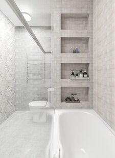 Фото № 4: Дизайн-проект квартиры-студии 26.63  м² Скандинавский стиль для ЖК Новая Звезда