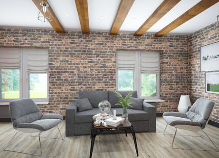 Фото № 6: Дизайн-проект четырехкомнатной квартиры 139.49  м² Стиль Эклектика для двухэтажного дома