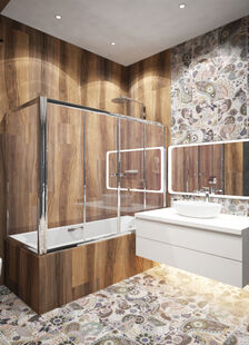 Фото № 5: Дизайн-проект четырехкомнатной квартиры 139.49  м² Стиль Эклектика для двухэтажного дома